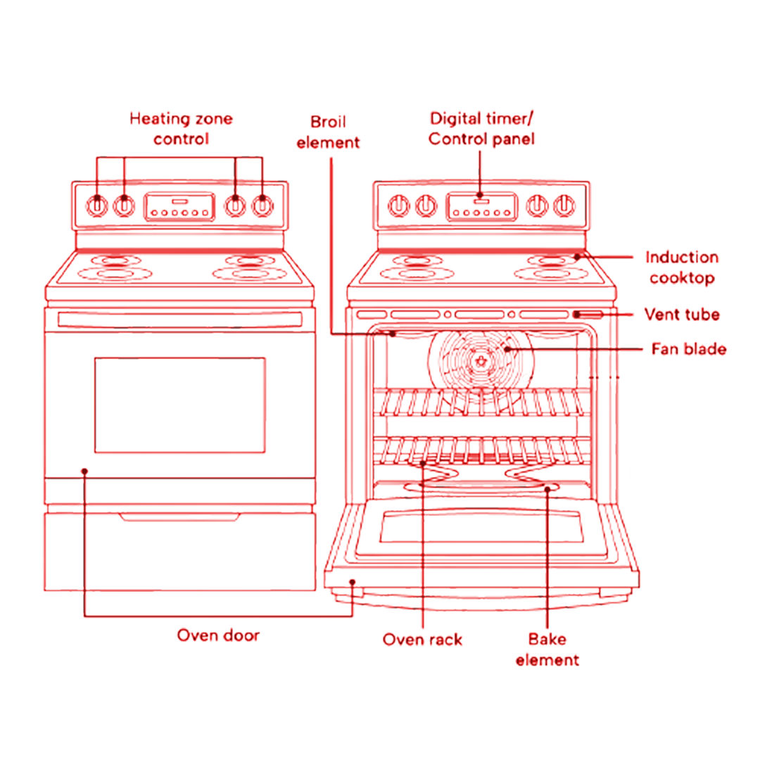 Oven Anatomy Diagram